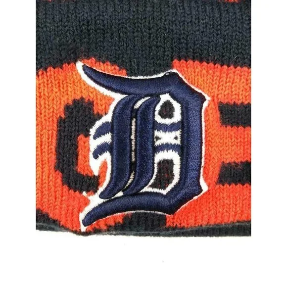 Detroit Tigers Knit Stocking Cap Embroidered Logo New Era Unisex Adult Official - Picture 3 of 7